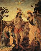  Leonardo  Da Vinci, The Baptism of Christ